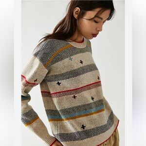 Pendleton Bridger Stripes Sweater x Free People